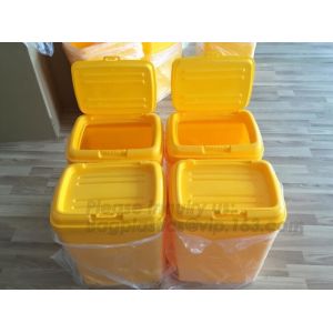 Storage Barrel Pet Food Mold Custom Container With Plastic Lid, PP dog food