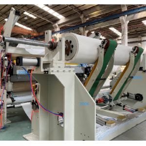 Cheap 4blades Jumbo Reel Winding Machine , CE ISO Roll Slitter Rewinder for sale