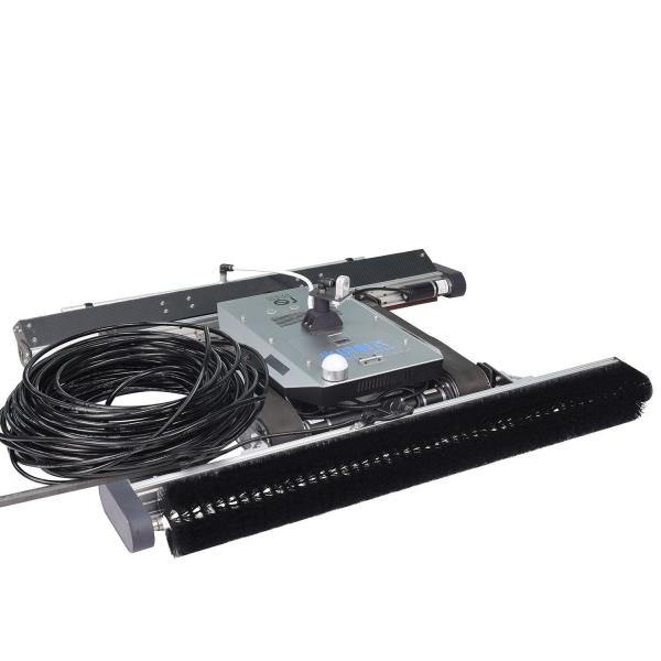 Quality Rotating Brush Head Solar Panel Cleaning Machine with Water Fed Pipe Remote Control System wholesale