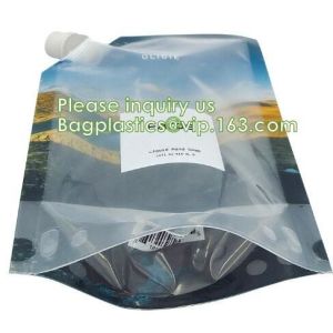 Flat Bottom bag Self sealing bag aluminum foil bag Spout & nozzle bag Quad seal