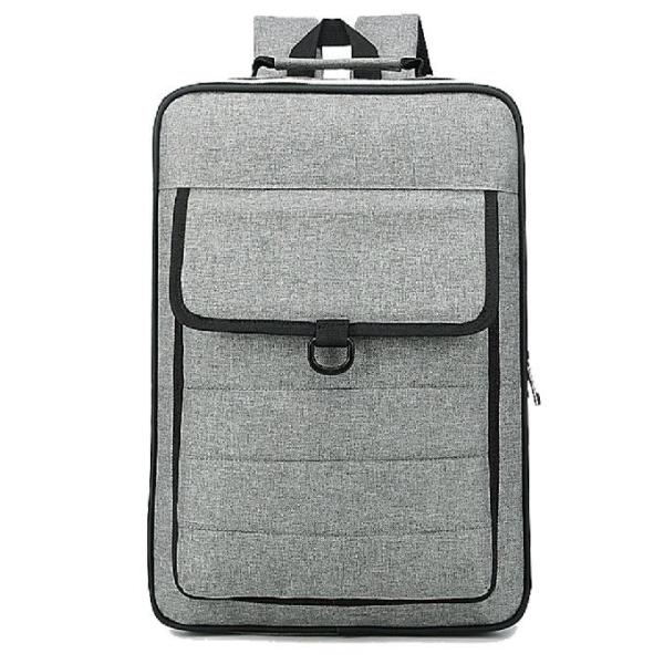 Quality Gray Polyester Material Canvas Laptop Backpack Multifunction Laptop Bag wholesale