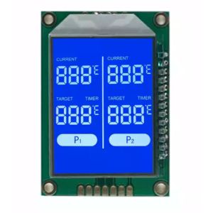 Air Conditioner Lcd Panel Positive 14 Digit 7 Segment STN Transmissive Lcd