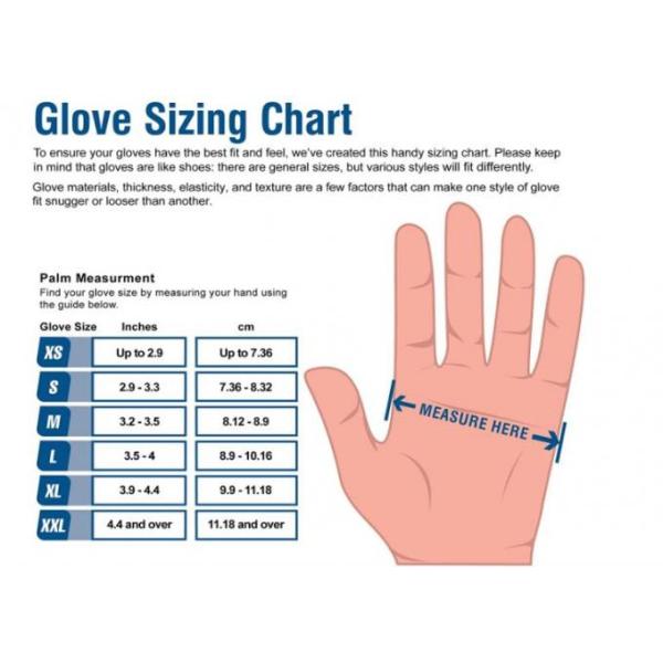 Latex Free  Disposable Medical Gloves Blue Color 8.6*4.4*2.4 Inches Ultra Soft