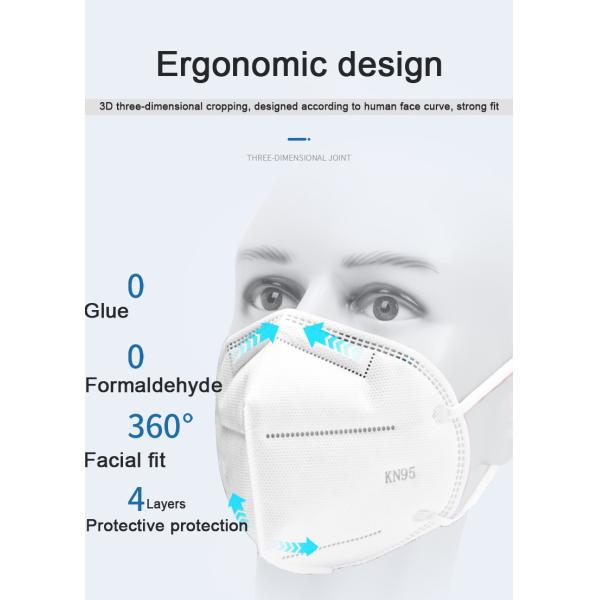 Dustproof Sterile Disposable Face Mask , KN95 Face Mask Anti Fog Anti Flu