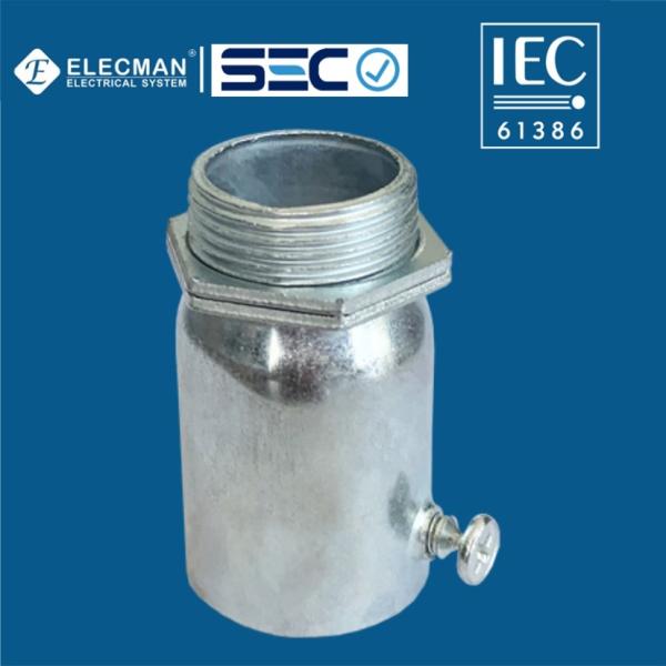 Quality Steel IEC 61386 Conduit Fittings 1" EMT Set Screw Connector Electro galvanized wholesale