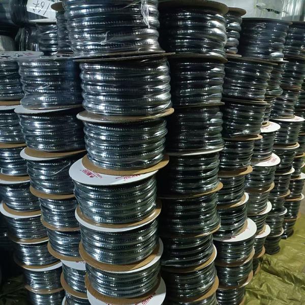 Water Resistant PVC Coated Flexible Hose with PVC Coating Material in Black