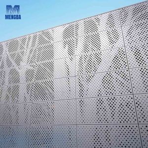 Customized Aluminium Curtain Wall Punched Plate Cladding Facade