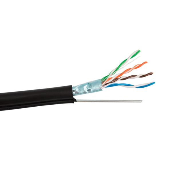 Quality FTP CAT5E Self Supporting Aerial Cable MS Twisted Drop Wire For Ethernet wholesale