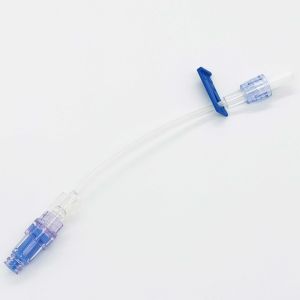 China Anesthesiology iV ICU Medical Needle Free Connector With Single Channel Extension Tube on sale
