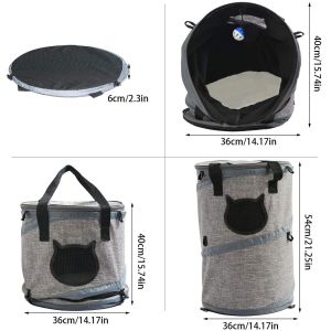 3 in 1 Cat Bag Carrier Backpack with Fleece Mat