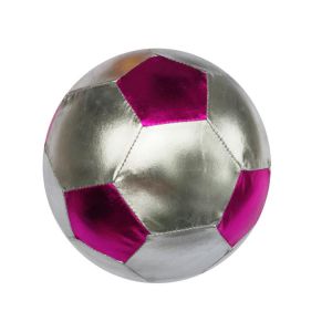 China Unisex 60 Cm Shiny Polyester Fabric Eco-friendly Pvc Soccer Ball For Kids on sale
