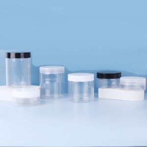 Personalized Logo Plastic Jars / Plastic Containers Custom Printing Sealed