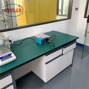 China Professional Installation Chemistry Laboratory Furniture Lab Workstation With Drawers  Smooth Surface on sale