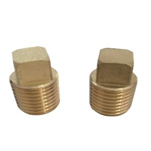 China 3/4 NPT Male Brass Head Solid Brass Plug Fitting on sale