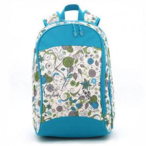 Cheap Zipper  Floral Custom Logo Backpacks , Embroidered Book Bags For Teenage Girls for sale