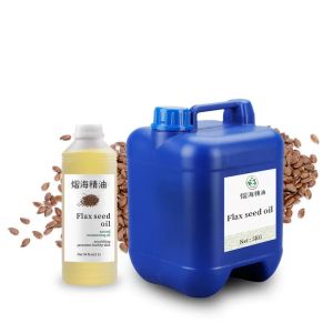 CAS 8001-26-1 Edible Refined Linseed Oil Cold Pressed Flaxseed Oil