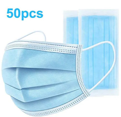 Quality CE FDA 3 Ply Disposable Face Mask High Filtering Rate With Elastic Earloop wholesale