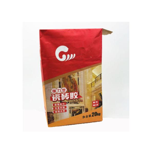 Quality Customized Size Multiwall Kraft Paper Bags Adhesive For Ceramic Tile Building Material wholesale