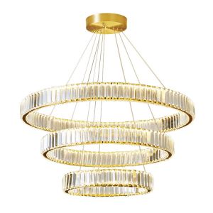 Dia120cm Geometric Round Modern Ring Pendant Light AC85V To 265V