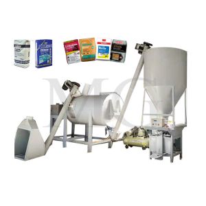 China Simple Dry Mix Powder Mortar Mixing Machine Wall Putty Sand Cement Mixer Ceramic Tile Adhesive Glue Manufacturing Plant on sale