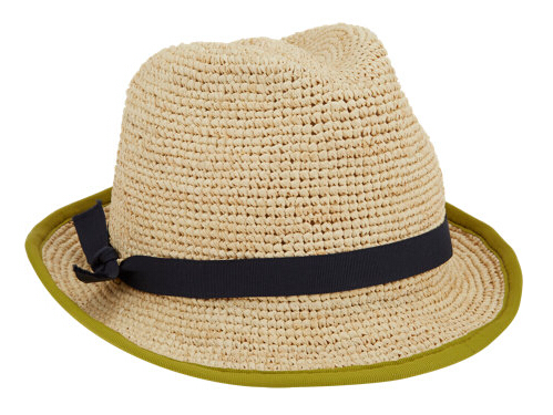 Raffia Bound-Edge Fedora