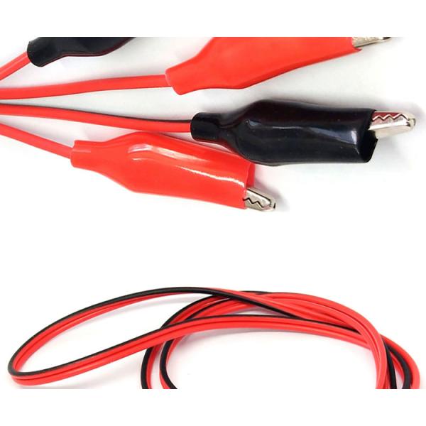 12v Double Ended Black Red Electrical Test Leads Jumper Wire Alligator Crocodile Clips Cable