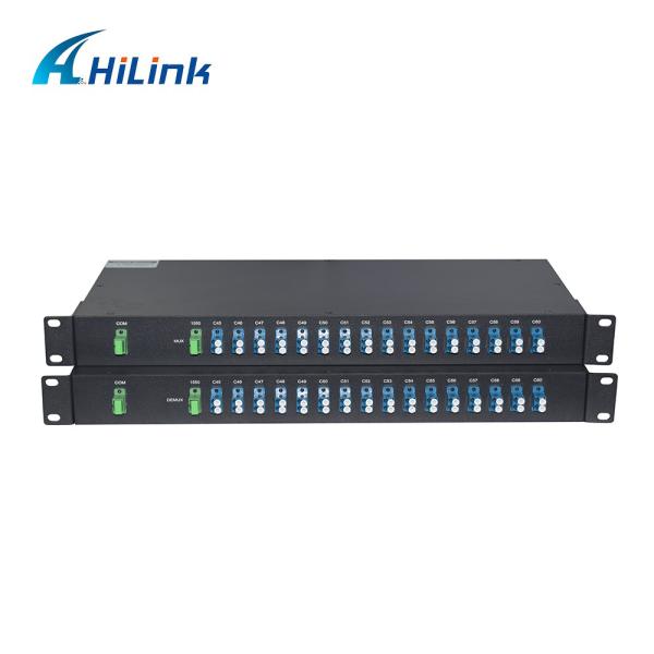 Quality 19" 1U Rackmount 16CH DWDM Mux Demux CH45 - CH60 Dual Fiber LC UPC Connectors wholesale