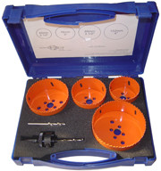 China 6pcs HSS M3 Bi-Metal Hole Saw Kit for Metal Cutting 64-102mm on sale