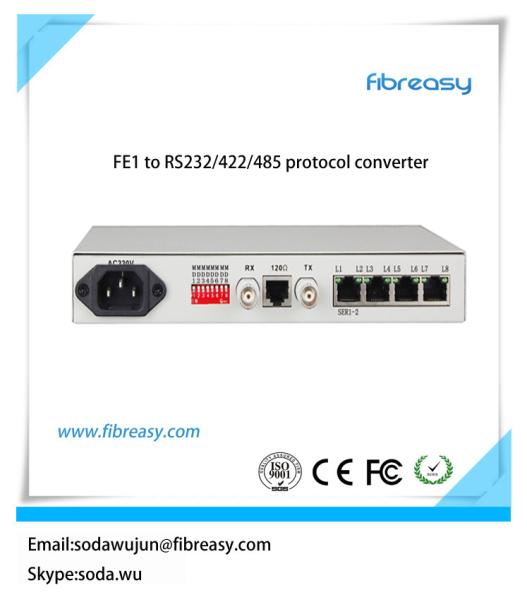 Desk-top Interface converter of E1 to rs232 , E1 to RS422 , E1 to RS485 protocol