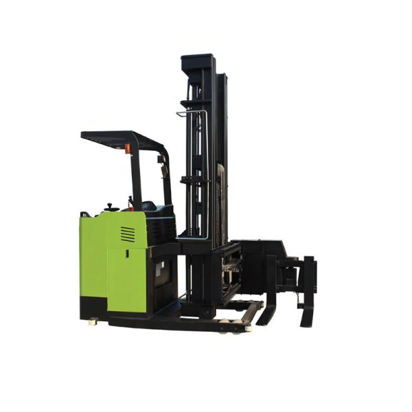 Quality 3 Way PU Wheel Electric Pallet Stacker 1000kg 1500kg Loading wholesale
