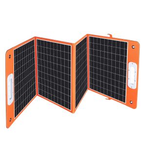 Foldable Sunpower 100W Solar Panel Charger with USB Type-c DC Port for Camping and RV