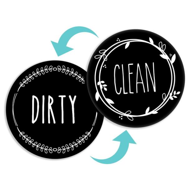 Quality Personalised magnet Circle Dirty Dishwasher Clean Sign Target wholesale