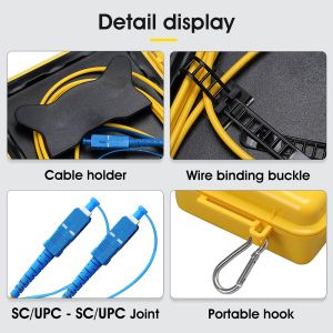 FTTH SC/UPC-SC/UPC ABS OTDR Launch Box Dead Zone Eliminator 500m
