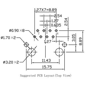 LU1S041F LF , LPJ0011DNL RJ45 Single Port 10/100Base-TX Ethernet Jack