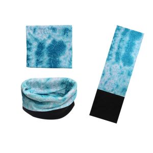 Blue White Polar  Headwear Simple Style Custom Logo Printed Good Flexibility