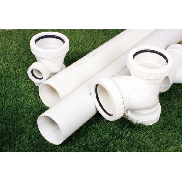 Dn50-dn315mm PVC Sewage Pipe Fittings Non Toxic High Temperature Resistant