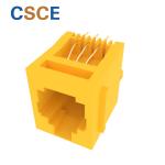 5222-E Series Without Shielded 6P6C 1*1 Port RJ11 Connector Modular Jack With