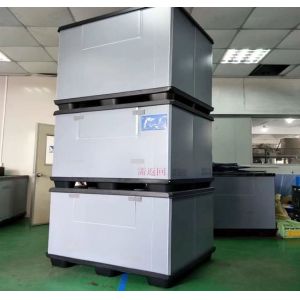400kg Capacity Plastic Pallet Crate Customized Plastic Bulk Boxes Corrosion