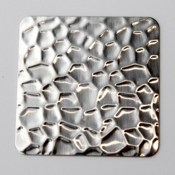 Quality PVD Silver Color 2B Brushed Finish Honeycomb Metal Panel 304 Textured Stainless Steel Sheets wholesale