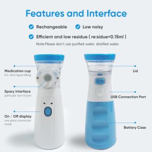 Medical Equipment Baby Inhalator Mist Nebulizer Ultrasonic Portable Nebulizer