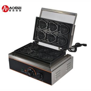 Multifunctional Fish Taiyaki Machine Make Waffle and Fish Shape with Open Mouth