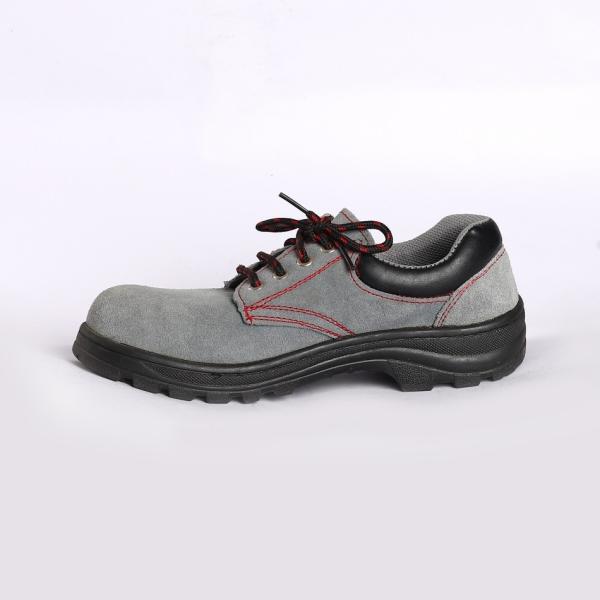 Quality Microfiber Leather Lace up Comfortable EVA Insole Grey Metal Eyelet Sport Safety Shoes wholesale