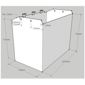 80v 500AH Screw connection traction Battery Customized For MHE Forklift