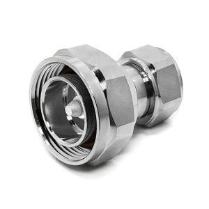 High Precision Precision Rf Adapters 4.3-10 Mini DIN Male To Din 7 16 Male