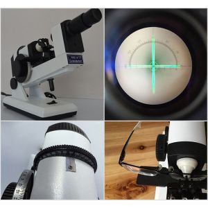 NJC-4 Manual Lensmeter Portable Optical Lensometer External Type Reading White