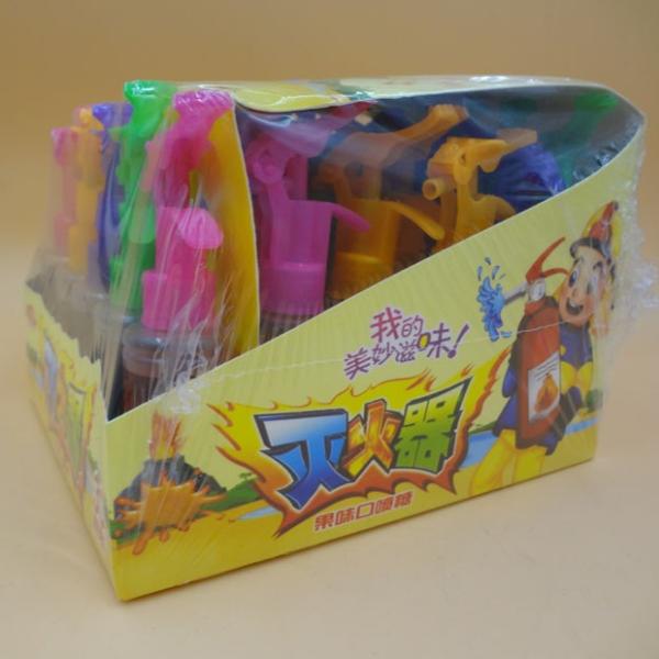 Quality Mixed Fruit Flavor Snake Spray Candy Sugarless Fire Extinguisher Shape wholesale