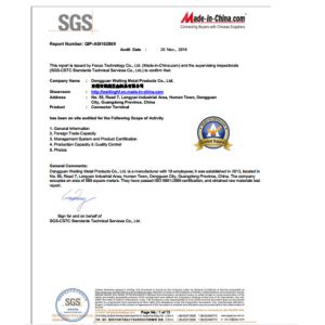 110 Type Crimping Connectors And Terminals Faston Tab PCB Female Wire Terminal