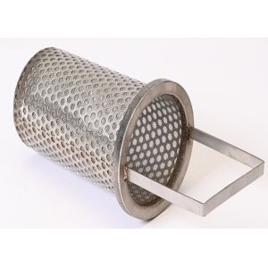 Plain Weave Basket Strainer Screen For Industrial Filtration