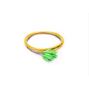 China SM SX 0.9mm Jumper Cable Pigtail , 12 Core Short Pigtails With Fan Out Type High Temperature Stability on sale