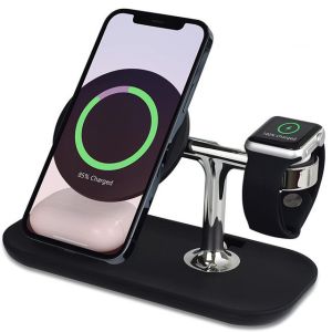 3 In 1 Wireless Magsafe Charger 10W 1.2A 3MM Qi Fast Charging Station